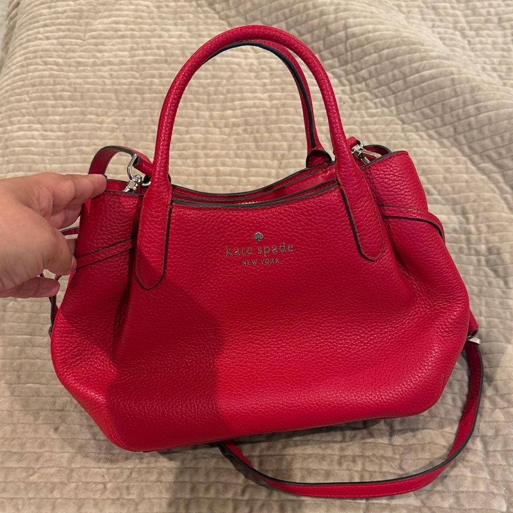 Kate Spade Vibrant Red Leather Satchel